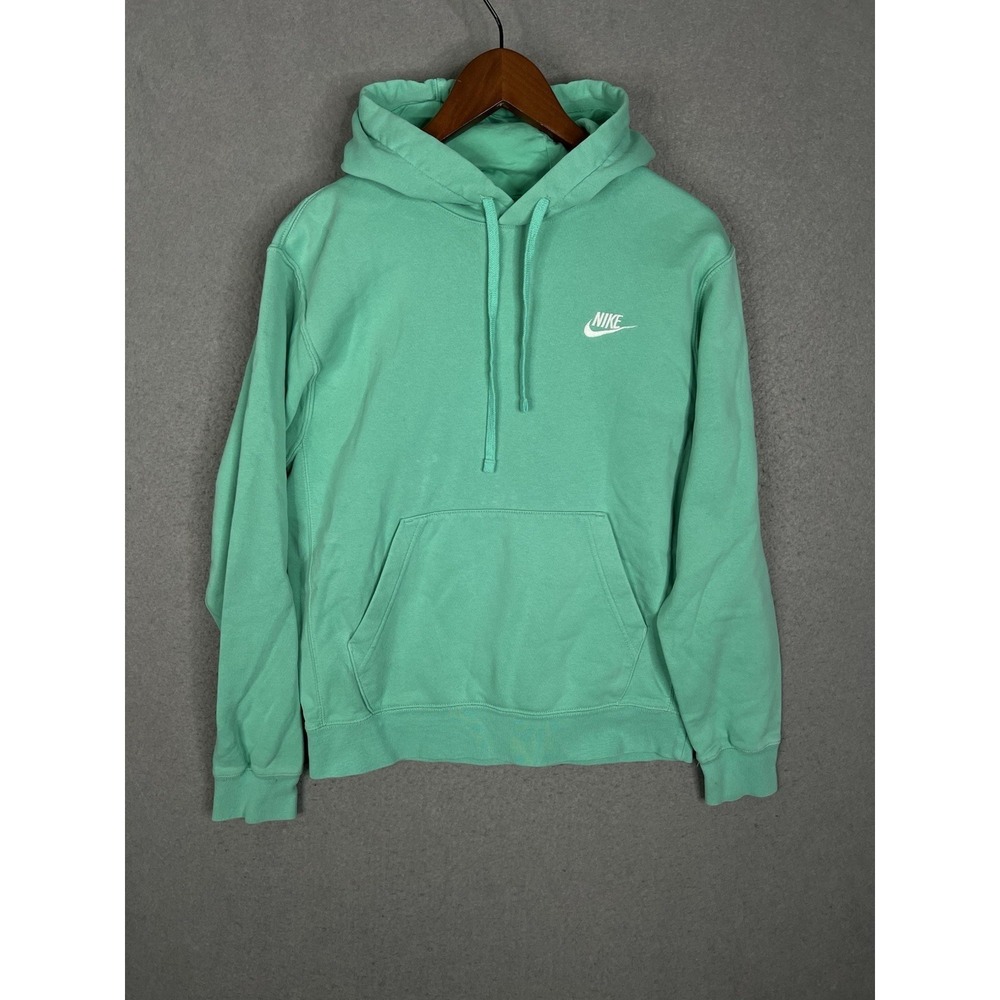NIKE Womens Grant Fit Hoodie Jumper Small‎ Turquoise Cotton
